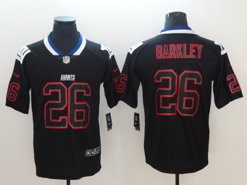 Men's New York Giants #26 Saquon Barkley Black Alternate Jersey